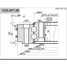 Roulements rotatifs Sirca / Roulements pivotants (2SD 097.00)